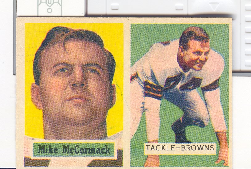 1957 Topps #3 Mike McCormack