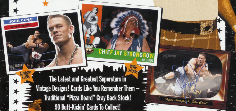 2005 Topps Heritage WWE Wrestling Factory Sealed Hobby Box (RANDOM AUTOGRAPHS & MEMORABILIA CARDS)