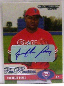 2003 Donruss Rookies Autographs #39 Franklin Perez/1000