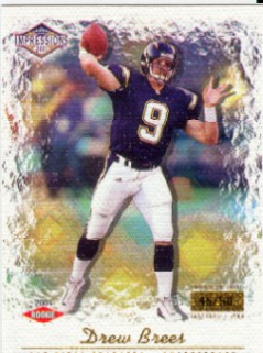 2001 Pacific Impressions Premiere Date #202 Drew Brees