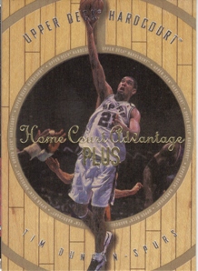 1998 Upper Deck Hardcourt Home Court Advantage Plus #63 Tim Duncan