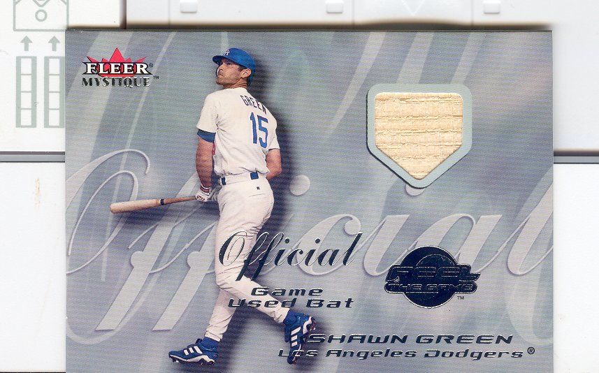 2000 Fleer Mystique Feel the Game #5 Shawn Green Bat