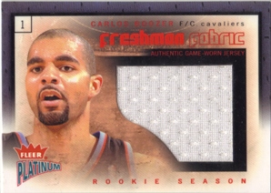 2002-03 Fleer Platinum Freshman Fabric #CB2 Carlos Boozer