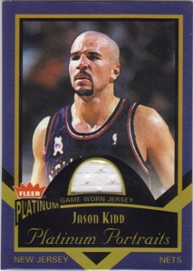 2002-03 Fleer Platinum Portraits Game Worn Jerseys #JK Jason Kidd