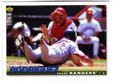 1995 Collector's Choice Gold Signature #391 Ivan Rodriguez