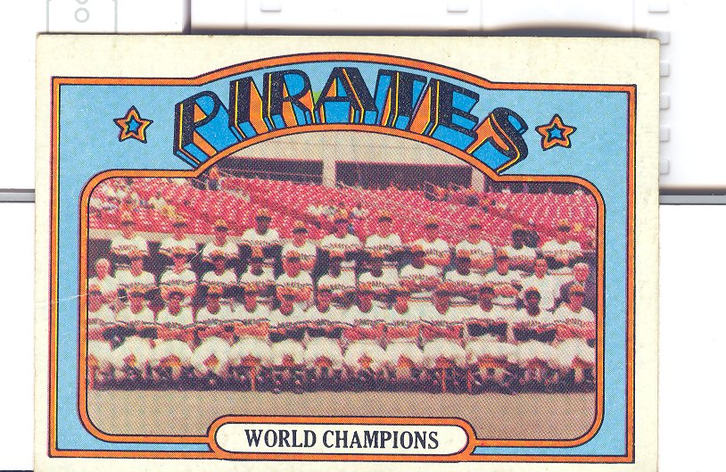 1972 Topps #1 Pittsburgh Pirates TC
