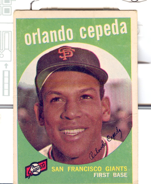 1959 Topps #390 Orlando Cepeda