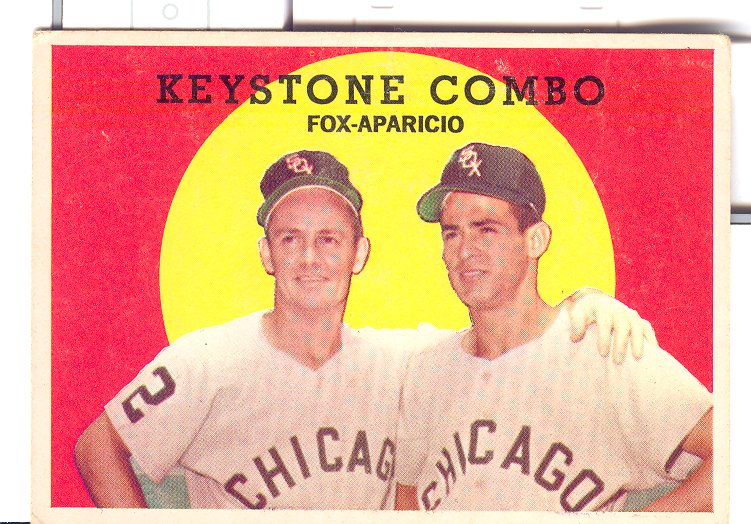 1959 Topps #408 Keystone Combo/Nellie Fox/Luis Aparicio