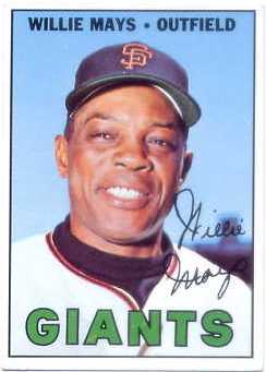1967 Topps #200 Willie Mays UER ('63 Sna Francisco on Card Back)
