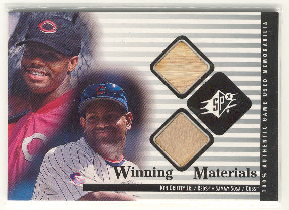 2000 SPx Winning Materials Update #KGSS K.Griffey Jr./S.Sosa