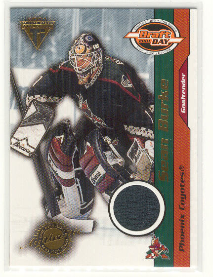2000-01 Titanium Draft Day Edition #75 Sean Burke/1010