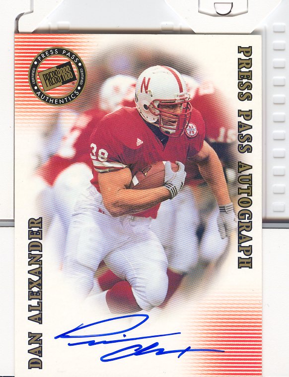 2001 Press Pass SE Autographs Blue #1 Dan Alexander