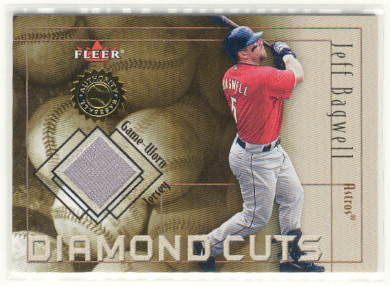 2001 Fleer Authority Diamond Cuts Memorabilia #2 Jeff Bagwell Jsy/1000