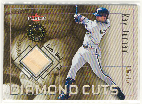 2001 Fleer Authority Diamond Cuts Memorabilia #17 Ray Durham Bat/800