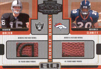 2005 Playoff Honors Rookie Quad Footballs #RQ5 Andrew Walter/Maurice Clarett/Roscoe Parrish/Vincent Jackson