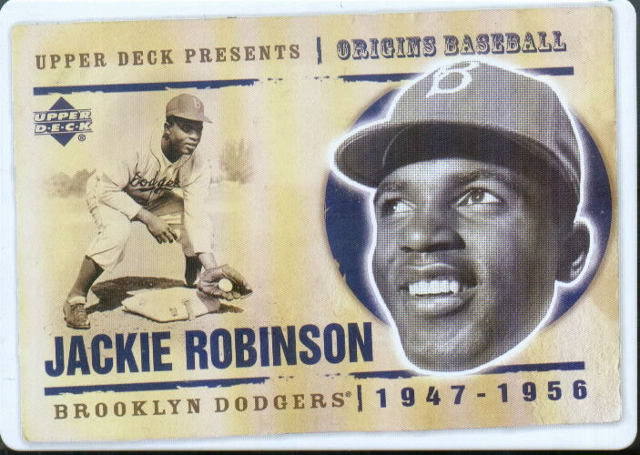 2005 Origins Nostalgic Signs #JR Jackie Robinson