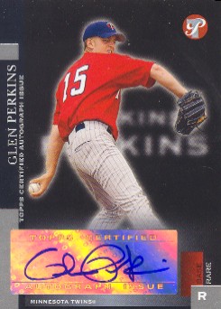 2005 Topps Pristine #196 Glen Perkins FY AU