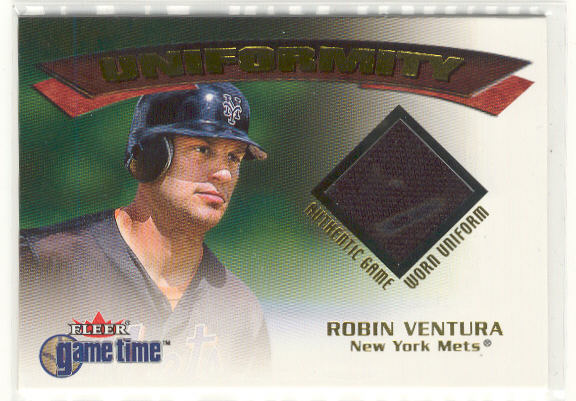 2001 Fleer Game Time Uniformity #20 Robin Ventura