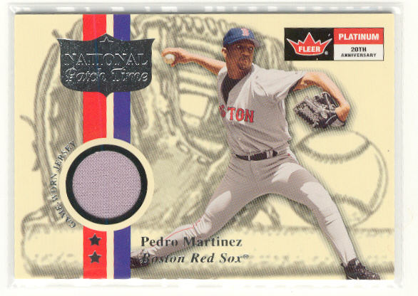 2001 Fleer Platinum National Patch Time #12 Pedro Martinez S1