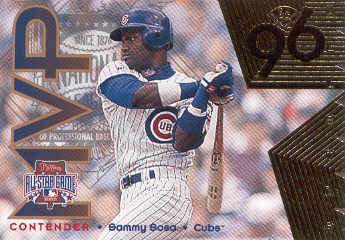 1996 Leaf All-Star Game MVP Contenders Gold #3 Sammy Sosa