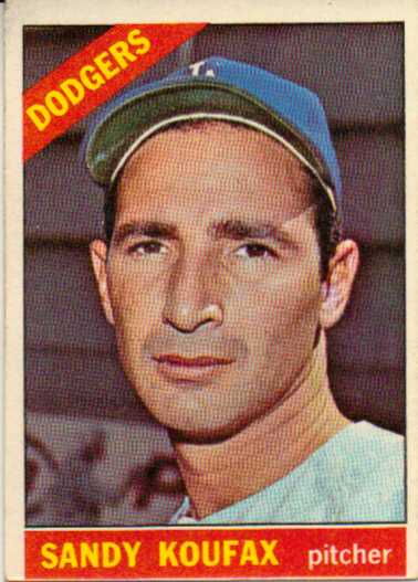 1966 Topps #100 Sandy Koufax DP
