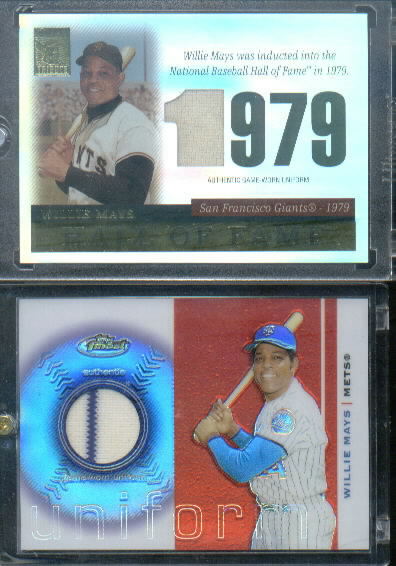 2003 Finest Uniform Relics #WM Willie Mays A