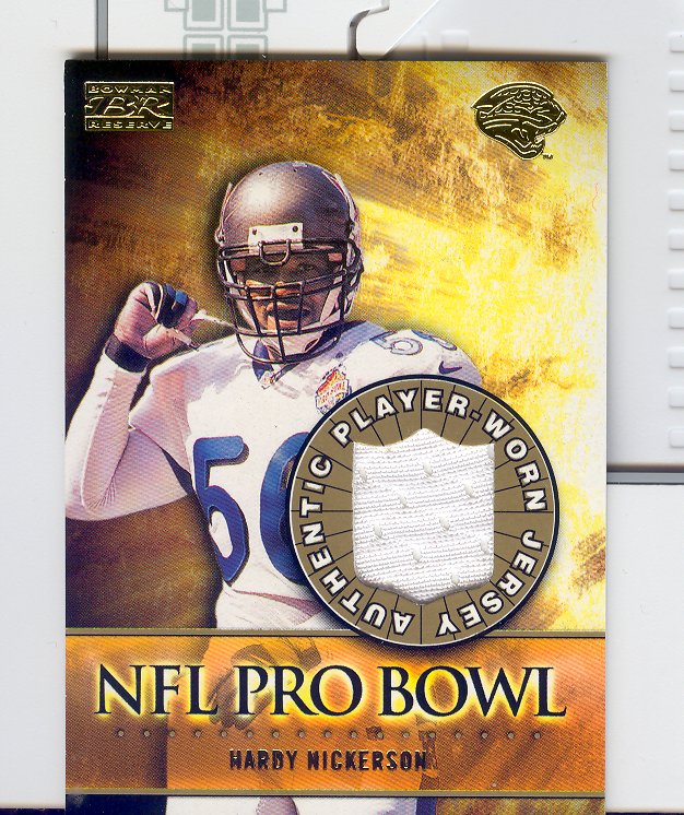 2000 Bowman Reserve Pro Bowl Jerseys #PBHN Hardy Nickerson