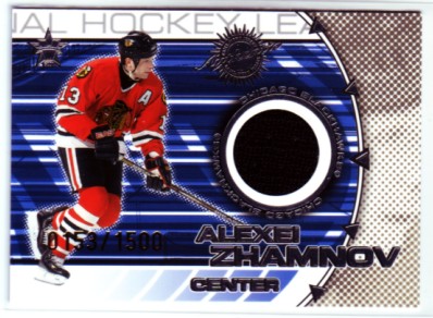 2000-01 Vanguard Dual Game-Worn Jerseys #10 Alexei Zhamnov/Cory Stillman/1500