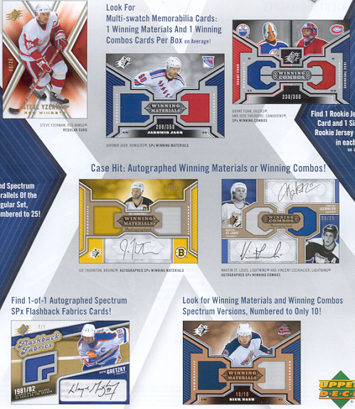 2005-06 (2006) Upper Deck SPX Hockey Factory Sealed Box (1 Autographed Rookie Jersey, 1 Rookie Jersey & 2 Dual Relic Cards in Every Box) (Possible Sidney Crosby & Alexander Ovechkin Rookies)
