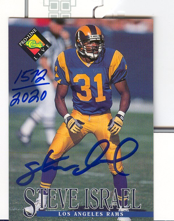 1994 Pro Line Live Autographs #66 Steve Israel/2020