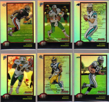 1998 Bowman Chrome Refractors #135 Dan Marino