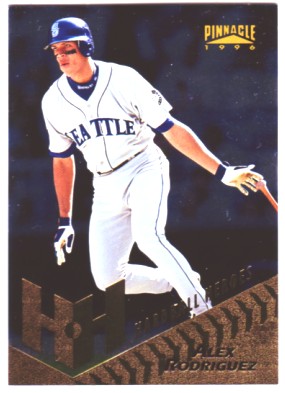 1996 Pinnacle Foil #275 Alex Rodriguez HH