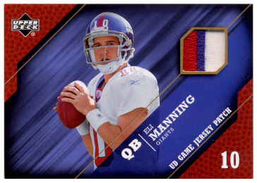 2005 Upper Deck Game Jersey Patches #PEM Eli Manning