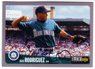 1996 Collector's Choice Silver Signature #316 Alex Rodriguez