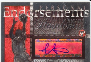 2004-05 Topps Pristine Personal Endorsements #AS Amare Stoudemire A