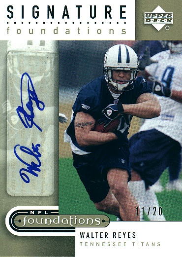 2005 Upper Deck Foundations Signature Foundations Gold #SFWR Walter Reyes