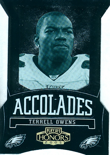 2005 Playoff Honors Accolades Die Cut #A48 Terrell Owens