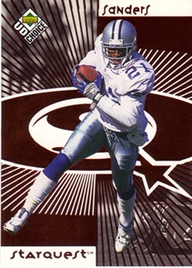 1998 UD Choice Starquest Red #21 Deion Sanders