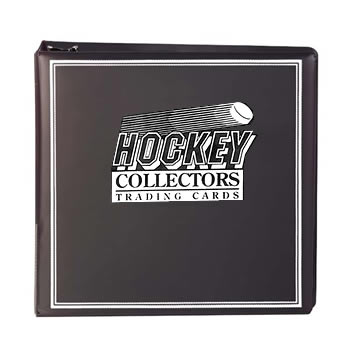 HOCKEY CARD ALBUM 3 inch Album - BLACK  HOLDS 100 SHEETS
