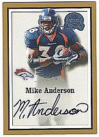 2000 Greats of the Game #134 Mike Anderson AUTO RC