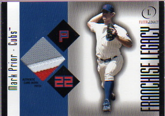 2004 Fleer Legacy Franchise Patch 99 #MPR Mark Prior