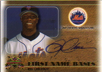 2005 National Pastime First Name Bases Autograph Gold #MCAM Mike Cameron/126