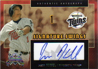 2005 National Pastime Signature Swings Silver #KUB Jason Kubel