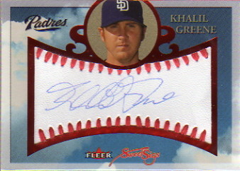 2004 Fleer Sweet Sigs Autograph Red #KG Khalil Greene/150