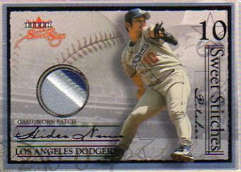 2004 Fleer Sweet Sigs Sweet Stitches Patch Black #HN Hideo Nomo/36