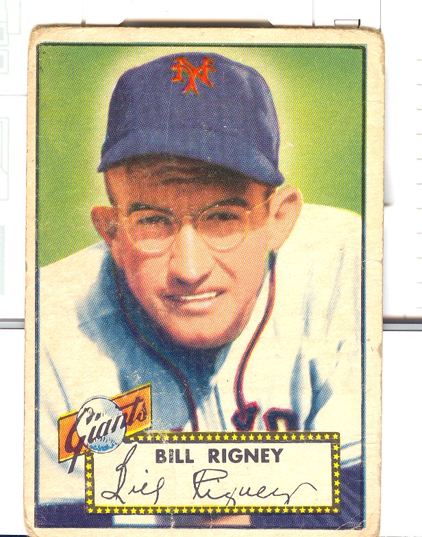 1952 Topps #125 Bill Rigney