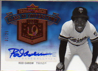 2005 Upper Deck Hall of Fame Class of Cooperstown Autograph #RC1 Rod Carew Twins