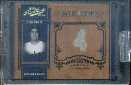 2004 Prime Cuts II MLB Icons Material Number #17 Duke Snider Dgr Jsy/25
