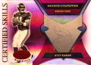 2005 Leaf Certified Materials Certified Skills Red #1 Daunte Culpepper