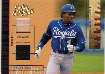 2004 Leather and Lumber Lumber/Leather Bat-Spikes #3 Angel Berroa/25